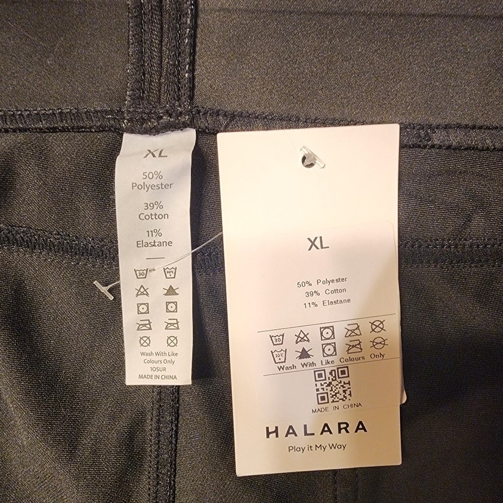 NWT Halara Flex High Waisted Pockets Stretchy Knit Denim Leggings Size XL - Picture 5 of 8